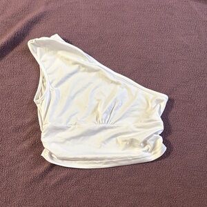 White One-Shoulder Top